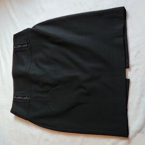 Express Clothing Womens Black Skirt, Size 8 with Hip Detail